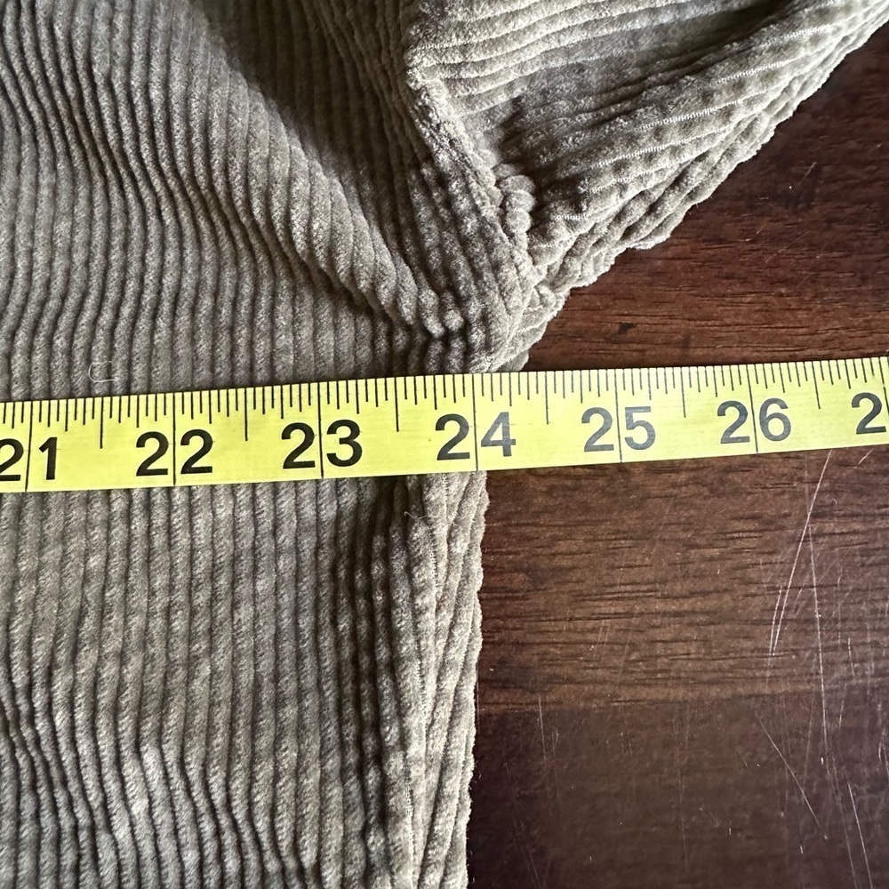 American Eagle Outfitters Women's Olive Green Cor Cropped Shacket (925) - Picture 8 of 10